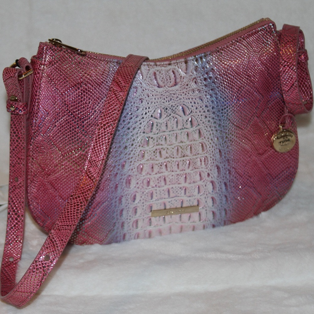 NWT BRAHMIN Shayna Multi Sundial Leather Crossbody Purse